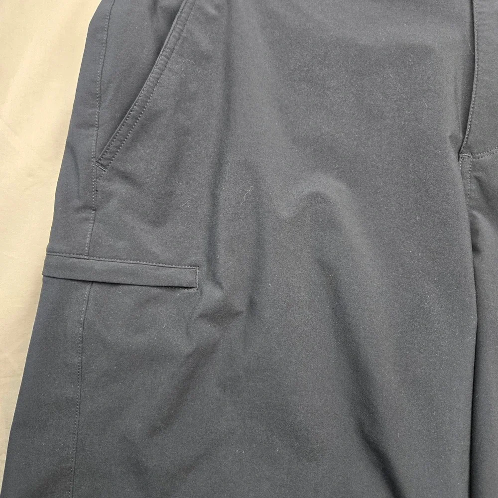 Columbia PFG Men Black Performance Fishing Gear Shorts‎ 40 10 Inseam Flat Front
